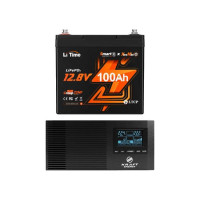 Комплект резервного живлення 640W 1280Wh Kraft KRF-AVR800VA/640W-12V + LiTime Xtramini L12V100-100-XTRA-MINI-BT-4-A55
