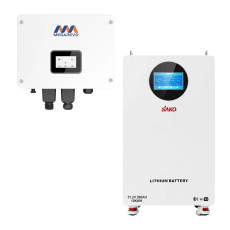 Комплект резервного живлення 5 кВт 10,24 кВт·год Megarevo 05KL1D + Sako Li-Sun SK-51.2V200Ah