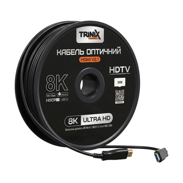 Кабель оптичний HDMI 2.1 35м Trinix AOC-HDMI8K-35M