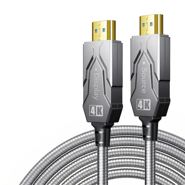 Кабель оптичний армований HDMI 2.0 60m Dtech DT-HF2060K