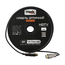 Кабель оптичний HDMI 2.1 100м Trinix AOC-HDMI8K-100M