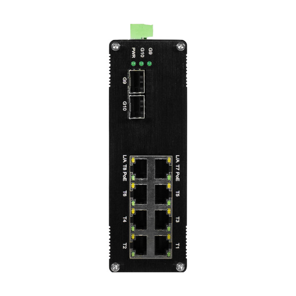 PoE-комутатор 10-портовий керований L2+ E-LINK LNK-IMC208-2.5GPM-SFP+ 2.5G