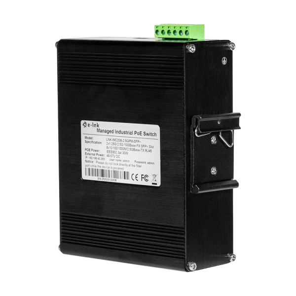 PoE-комутатор 10-портовий керований L2+ E-LINK LNK-IMC208-2.5GPM-SFP+ 2.5G