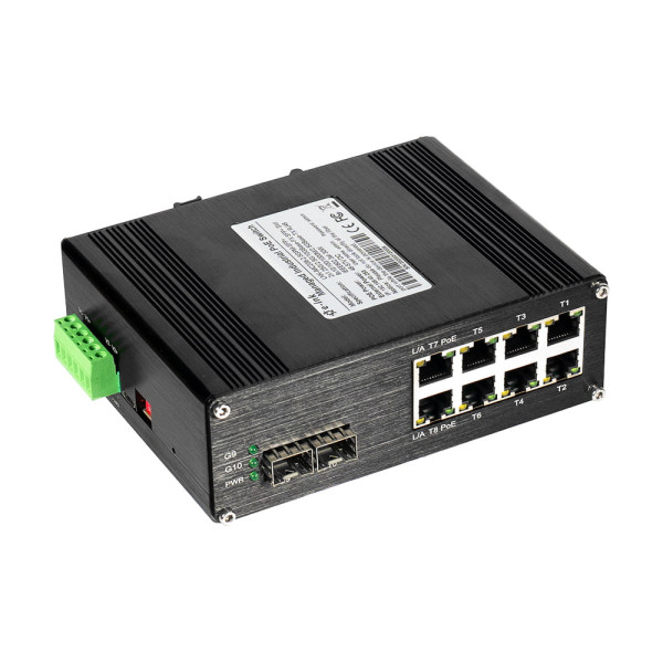 PoE-комутатор 10-портовий керований L2+ E-LINK LNK-IMC208-2.5GPM-SFP+ 2.5G