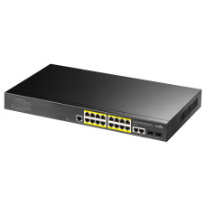 PoE-комутатор 21-портовий керований L2 Cudy GS2018PS2-200W гігабітний з 16 портами PoE