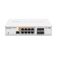 Управляемый коммутатор L2/L3 (RouterOS) MikroTik CRS112-8P-4S-IN  