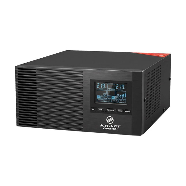 Інвертор Kraft KRF-AVR800VA/640W-12V з правильною синусоїдою під зовнішній акумулятор