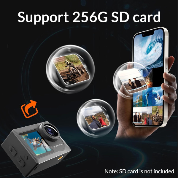 Екшн-камера Icefox I8 Чорний (Black)