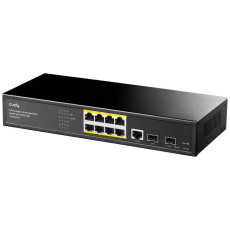 PoE-комутатор 11-портовий керований L2 Cudy GS2008PS2 гігабітний з 8 портами PoE