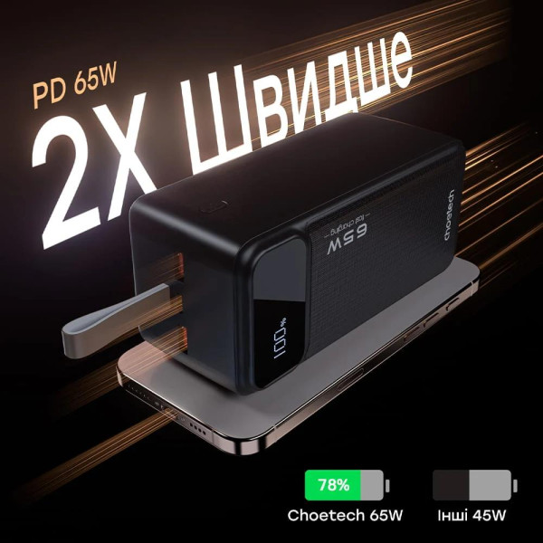 Повербанк Choetech B733 Black