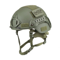 Балістичний шолом ALPINE CROWN MICH TWERON KEVLAR Оливковий (Ranger Green)