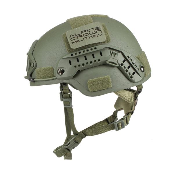 Балістичний шолом ALPINE CROWN MICH TWERON KEVLAR Оливковий (Ranger Green)