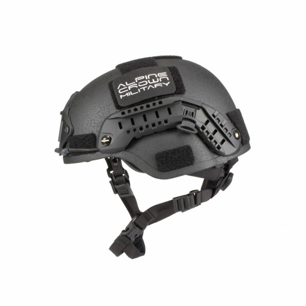Балістичний шолом ALPINE CROWN MICH TWERON KEVLAR Чорний (Black)