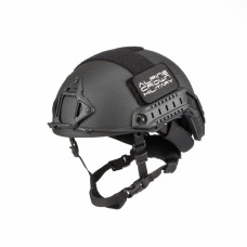 Балістичний шолом ALPINE CROWN FAST TWERON KEVLAR CP Чорний (Black)