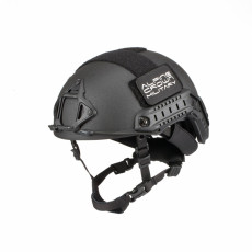 Балістичний шолом ALPINE CROWN FAST TWERON KEVLAR CP Чорний (Black)