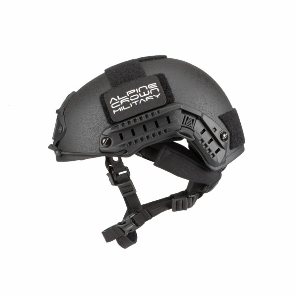 Балістичний шолом ALPINE CROWN FAST TWERON KEVLAR CP Чорний (Black)