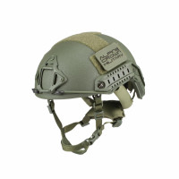 Балістичний шолом ALPINE CROWN FAST TWERON KEVLAR CP Оливковий (Ranger Green)