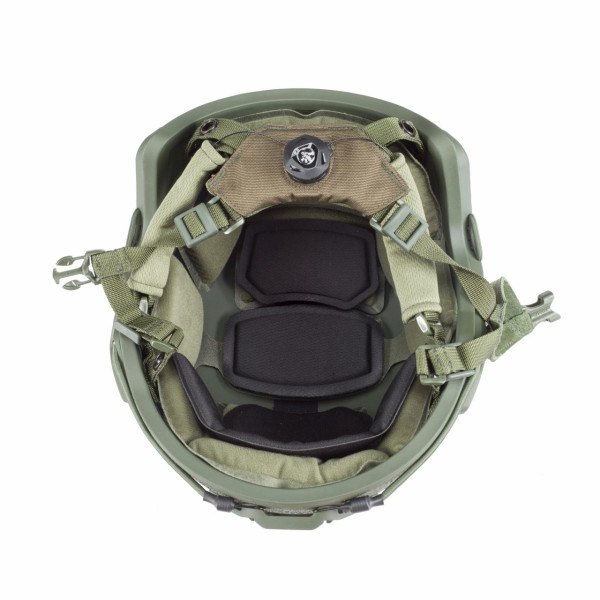 Балістичний шолом ALPINE CROWN FAST TWERON KEVLAR CP Оливковий (Ranger Green)