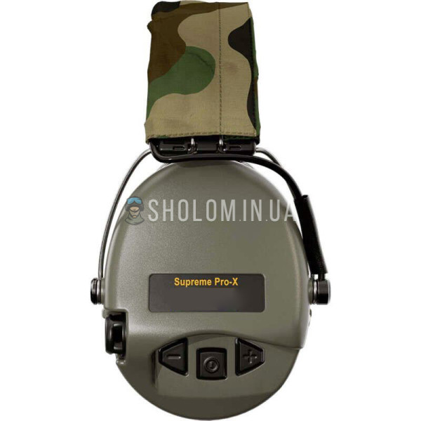 Наушники активные тактические шумоподавляющие Supreme Pro X Оливковый (Ranger Green)