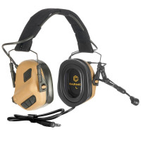 Активні захисні навушники EARMOR M32-CB PLUS із гарнітурою Койот (Coyote)