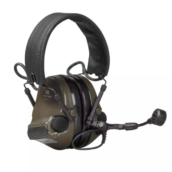 Навушники активні тактичні 3M PELTOR COMTAC VI NIB з 1 аудіовиходом J11 Оливковий (Ranger Green)