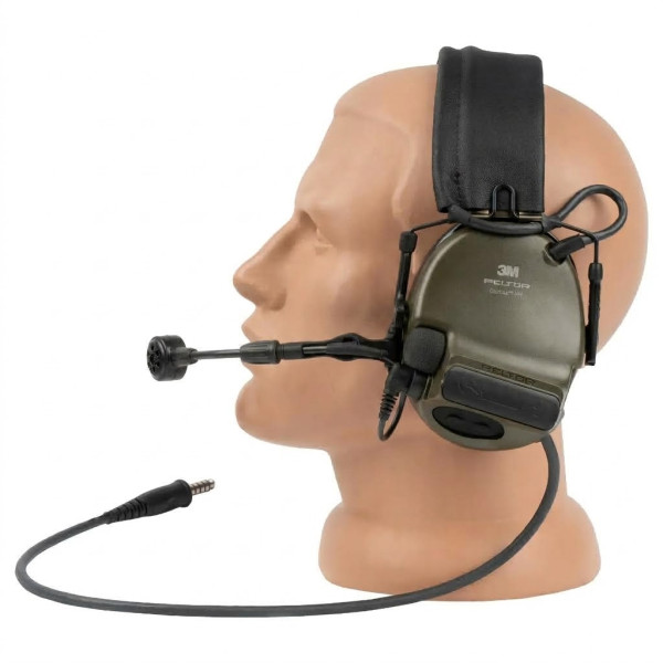 Навушники активні тактичні 3M PELTOR COMTAC XPI STEREO 5-POLE Оливковий (Ranger Green)