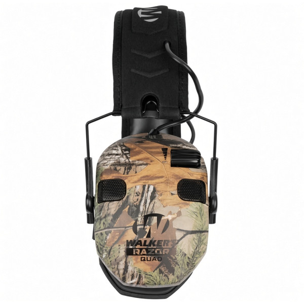 Навушники активні тактичні шумоподавлюючі WALKER Razor Slim Quad Electronic Muffs Камуфляж (Camouflage)
