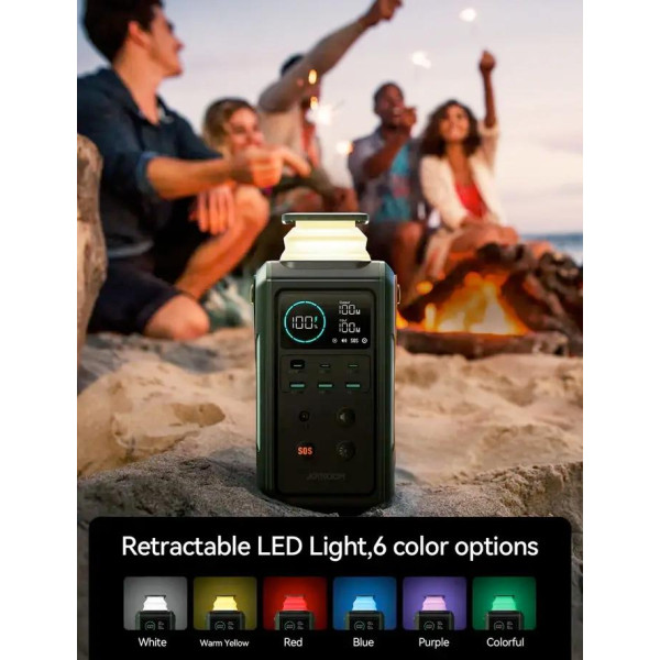 Повербанк JOYROOM PD100W 75000mAh c выдвижной подсветкой, зарядная станция 240Wh Оливковый (Ranger Green) Повербанк JOYROOM PD100W 75000mAh c выдвижной подсветкой, зарядная станция 240Wh Оливковый (Ranger Green)