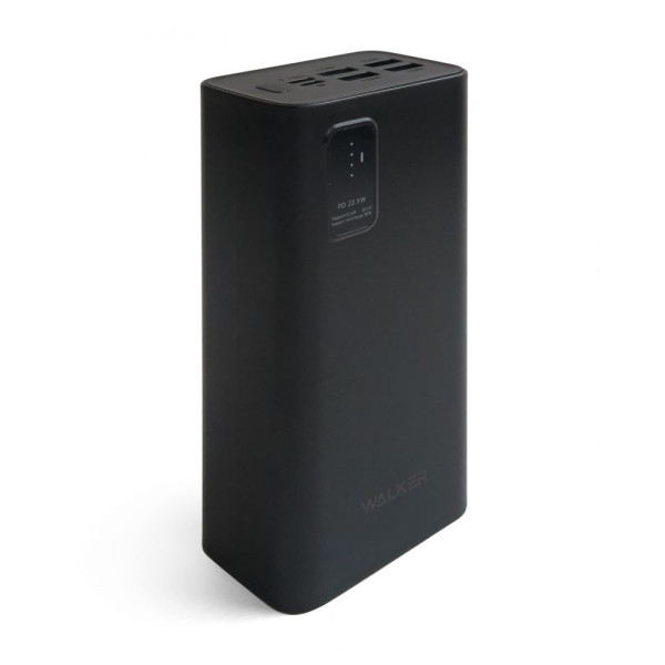 Повербанк (УМБ) зовнішній акумулятор WALKER WB-730 30000mAh Чорний (Black)