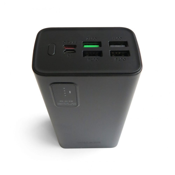 Повербанк (УМБ) зовнішній акумулятор WALKER WB-730 30000mAh Чорний (Black)
