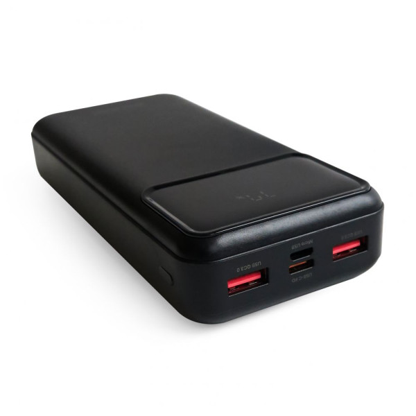 Повербанк (УМБ) зовнішній акумулятор WALKER WB-620 20000mAh Чорний (Black)