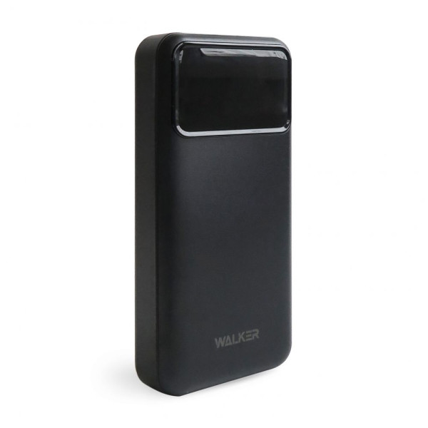 Повербанк (УМБ) зовнішній акумулятор WALKER WB-620 20000mAh Чорний (Black)
