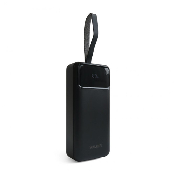 Повербанк (УМБ) зовнішній акумулятор WALKER WB-630 30000mAh Чорний (Black)