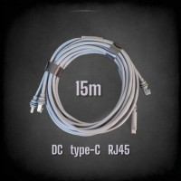 Outcamp Starlink Mini 2-в-1 кабель живлення та RJ45 15 м Сірий (Grey)