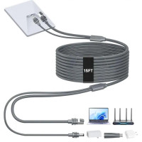 Outcamp Starlink Mini 2-в-1 кабель живлення та RJ45 5 м Сірий (Grey)