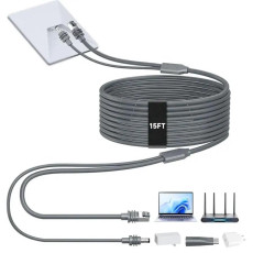 Outcamp Starlink Mini 2-в-1 кабель живлення та RJ45 5 м Сірий (Grey)