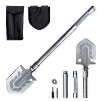 Многофункциональная лопата складная походная 2в1 Stenson WTH71283-15