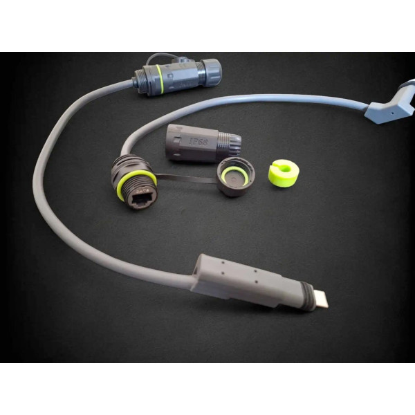 Комплект адаптерів SPX Plug to RJ45 IP68 (до 50м) для Starlink V2 Сірий (Grey)
