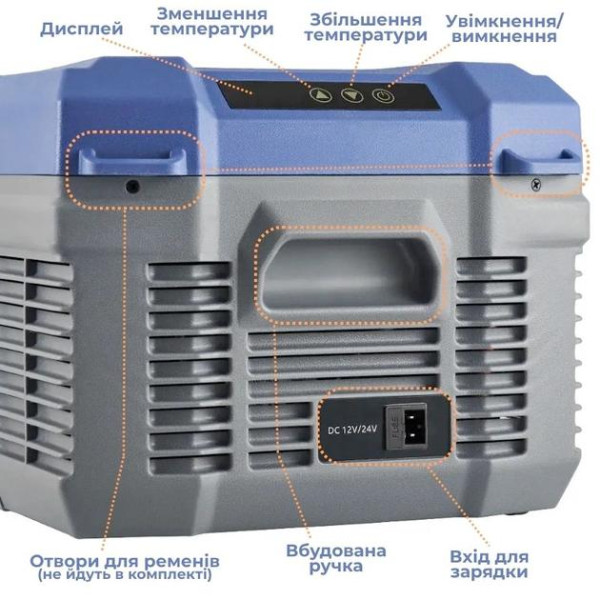 Портативний компресорний автохолодильник Gearo NL15