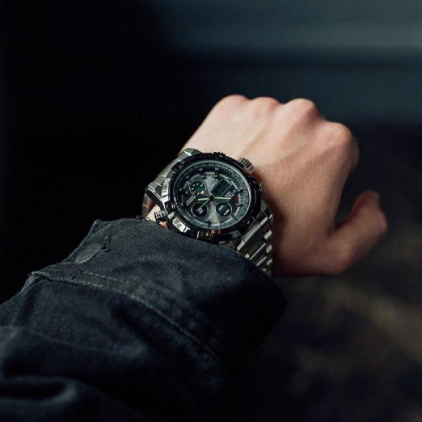 Мужские водостойкие тактические часы AMST Mountain Steel