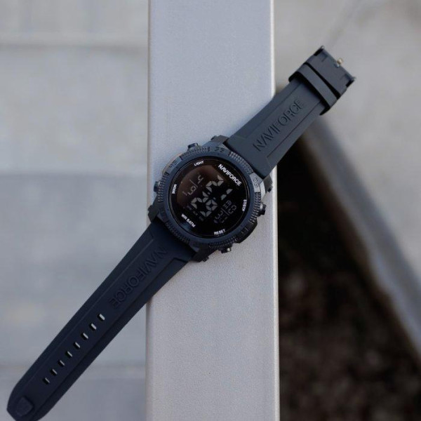 Мужские водостойкие тактические часы Naviforce Europe Черный (Black)