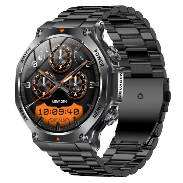 Розумний смарт годинник Smart Mevaden Ultra Steel (2 ремінці)