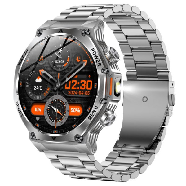 Розумний смарт годинник Smart Surf X Pro Silver Steel (2 ремінці)
