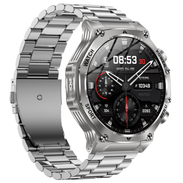 Розумний смарт годинник Smart Surf X Pro Silver Steel (2 ремінці)