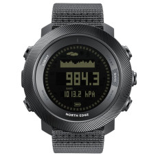 Мужские тактические часы North Edge Model D 10 Bar с компасом Черный (Black)