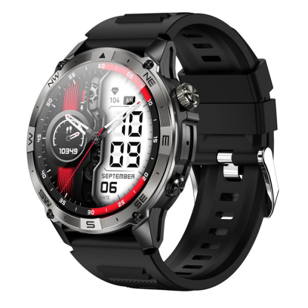 Умные смарт часы North Edge GPS Smart Titan с компасом Черный (Black)