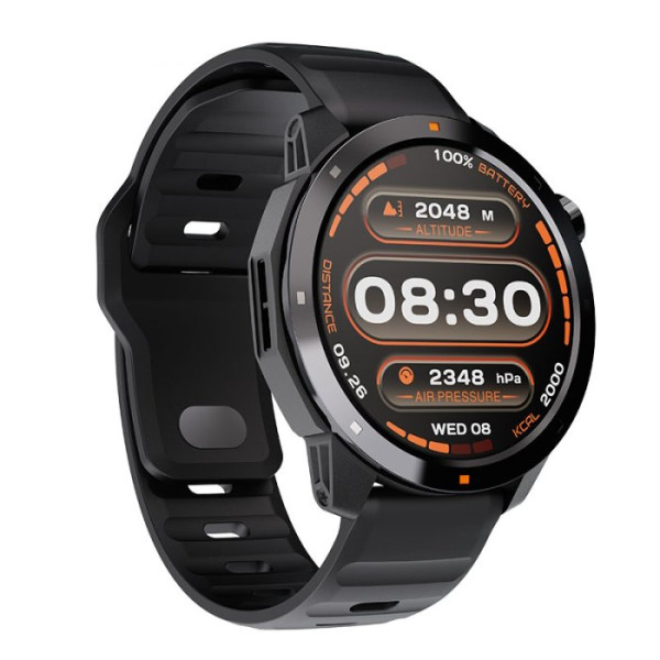 Умные смарт часы North Edge XTrek PRO 5Bar с компасом Черный (Black)