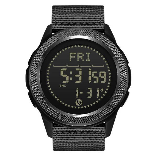 Мужские водостойкие тактические часы North Edge Nexus с компасом Черный (Black)