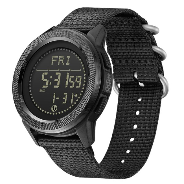 Мужские водостойкие тактические часы North Edge Nexus с компасом Черный (Black)