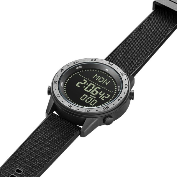 Мужские водостойкие тактические часы North Edge Tank3 5BAR с компасом Черный (Black)